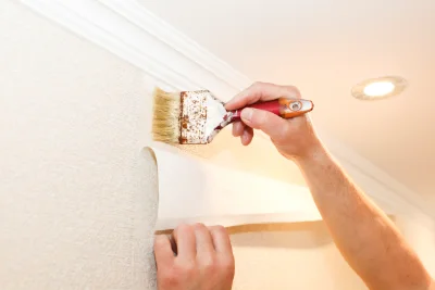 Pose de papier peint à Buneville — revêtements muraux et toiles de verre